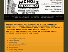 Tablet Screenshot of nichols-self-storage.com